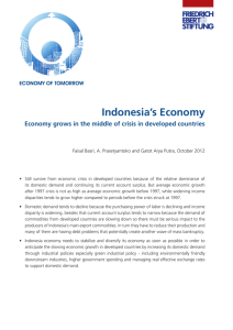Indonesia`s Economy - Friedrich-Ebert