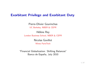 Exorbitant Privilege and Exorbitant Duty