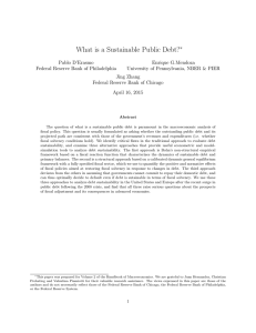 What is a Sustainable Public Debt?∗