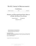 Monetary and Macroprudential Policy Rules in a Model with House