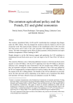 The common agricultural policy and the French economy