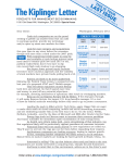 The Kiplinger Letter Sales Sample Feb. 2012
