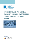 hydropower and the canadian economy: jobs and investment in