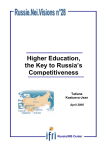 Higher Education, the Key to Russia`s Competitiveness