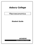 Asbury College Macroeconomics