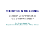 the surge in the loonie