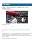 CNBC - Japan`s sales tax debate could hit the Nikkei