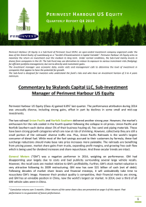 Commentary by Skylands Capital LLC, Sub-Investment