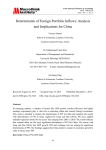 Determinants of Foreign Portfolio Inflows