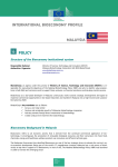 INTERNATIONAL BIOECONOMY PROFILE MALAYSIA POLICY
