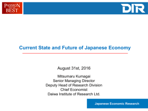 Current State and Future of Japanese Economy (with Appendix)