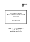 SCHOOL OF ECONOMICS Adelaide University SA 5005 AUSTRALIA