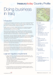 treasurytoday Country Profile Doing business in Iraq