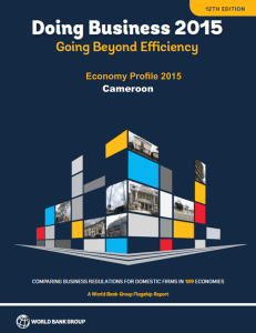 nomy Economy Profile 2015 Cameroon