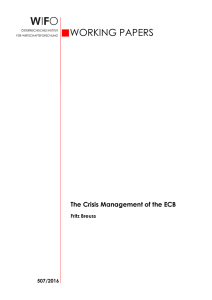 The Crisis Management of the ECB - Fritz Breuss