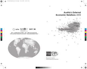 Austria`s External Economic Relations 2010