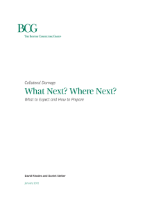 What Next? Where Next? Collateral Damage David Rhodes and Daniel Stelter