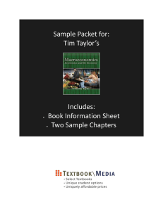 Sample Packet for: Tim Taylor’s Includes: