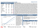 October 20, 2014 Interest Rate Risk Management Weekly Update Current Rate Environment