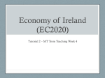 Economy of Ireland (EC2020) Tutorial 2 – MT Term Teaching Week 4