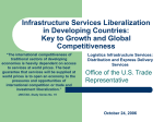 Infrastructure Services Liberalization in Developing Countries: Key to Growth and Global Competitiveness