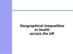 Geographical inequalities in health across the UK