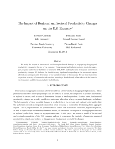 The Impact of Regional and Sectoral Productivity Changes on the