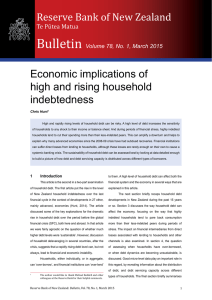 Economic implications of high and rising household indebtedness