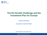 The EU Growth Challenge and the Investment Plan for Europe