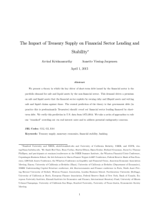 The Impact of Treasury Supply on Financial Sector Lending and