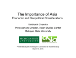 The Importance of Asia - Michigan State University