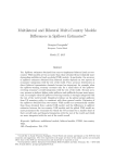 Multilateral and Bilateral Multi-Country Models