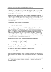 Currency options and the Garman