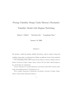 Pricing Volatility Swaps Under Heston`s Stochastic