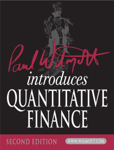 (2007), Paul Wilmott Introduces Quantitative