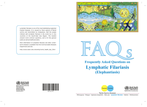 Lymphatic Filariasis - World Health Organization, South