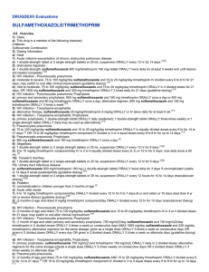 sulfamethoxazole/trimethoprim