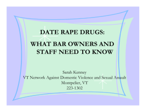 Date Rape Drugs - State of Vermont