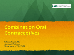 Combination Oral Contraceptives