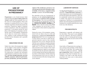Progesterone in Pregnancy Brochures - Pope Paul VI Institute for the