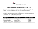 Emar Compound Medication Reference Tool