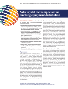 Safer crystal methamphetamine smoking equipment