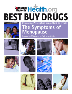 Menopause drugs compared - Consumer Reports Health