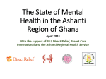 The State of Mental Health in the Ashanti Region of Ghana