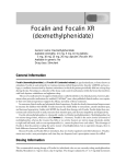 Focalin and Focalin XR (dexmethylphenidate)