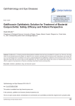 Ophthalmology and Eye Diseases Gatifloxacin Ophthalmic Solution