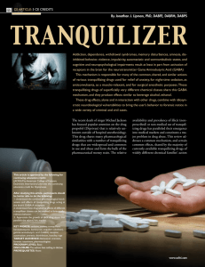 Tranquilizer drug forensics - Neuroscience Consulting, Inc