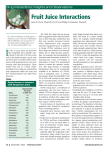 Fruit Juice Interactions - Drug Interactions by Hansten and Horn