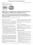 Management of Gout - The British Society for Rheumatology