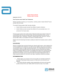 Similac Recall - Physician Letter